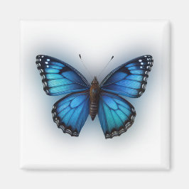 Blauer Schmetterling Magnet