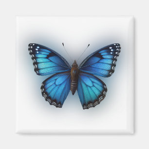 Blauer Schmetterling Magnet