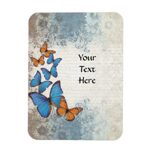Blauer Schmetterling Magnet
