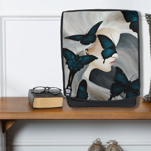 Blauer Schmetterling Maskerade Elegante Fantasie Rucksack