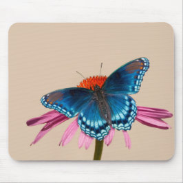 Blauer Schmetterling Mousepad