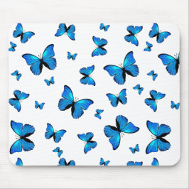 Blauer Schmetterling Mousepad