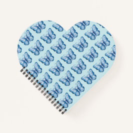 Blauer Schmetterling Notizbuch