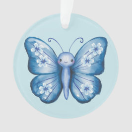 Blauer Schmetterling Ornament