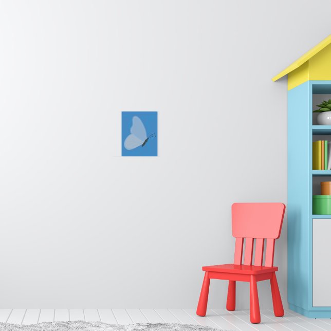 Blauer Schmetterling Poster (Kinderzimmer 1)