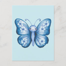Blauer Schmetterling Postkarte