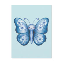 Blauer Schmetterling
