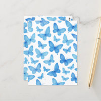 Blauer Schmetterling