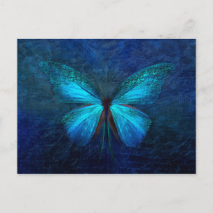 Blauer Schmetterling Postkarte