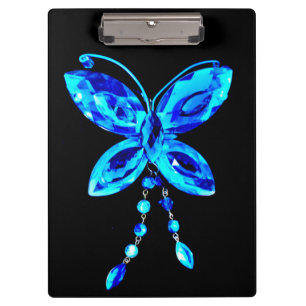 Blauer Schmetterling Prism Klemmbrett