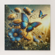 Blauer Schmetterling