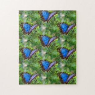 Blauer Schmetterling Puzzle
