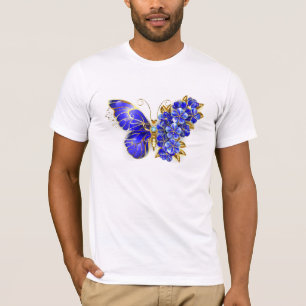 Blauer Schmetterling Saphir T-Shirt