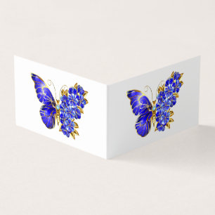 Blauer Schmetterling Saphir Visitenkarten