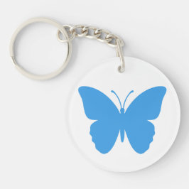 Blauer Schmetterling Schlüsselanhänger