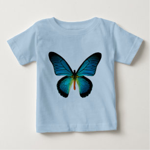 Blauer Schmetterling-Shirt Baby T-shirt