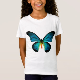 Blauer Schmetterling-Shirt T-Shirt