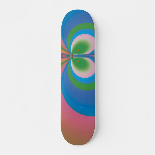 Blauer Schmetterling Skateboard (Vorne)