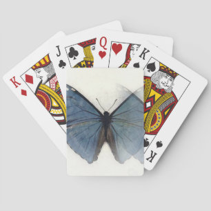 Blauer Schmetterling Spielkarten