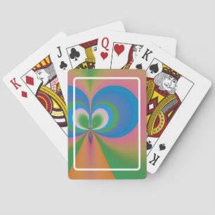 Blauer Schmetterling Spielkarten