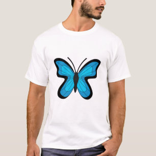 Blauer Schmetterling T-Shirt