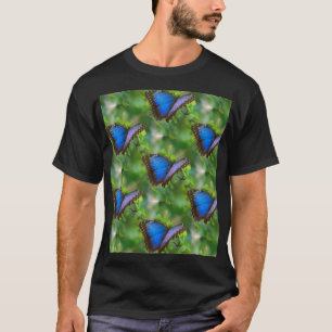 Blauer Schmetterling T-Shirt