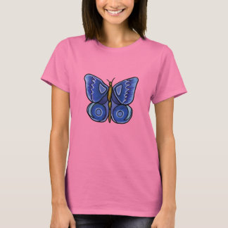 Blauer Schmetterling T-Shirt