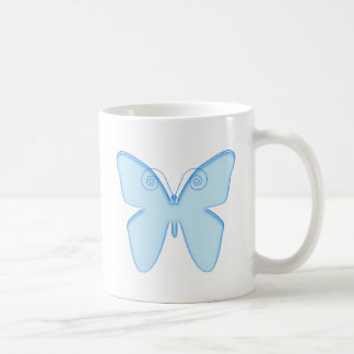 Blauer Schmetterling Tasse