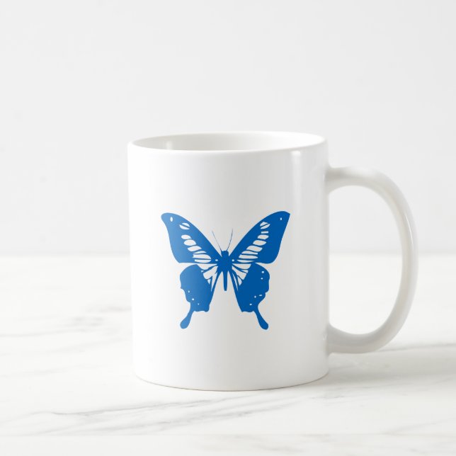 Blauer Schmetterling Tasse (Rechts)