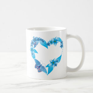 Blauer Schmetterling Tasse