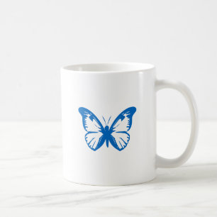 Blauer Schmetterling Tasse