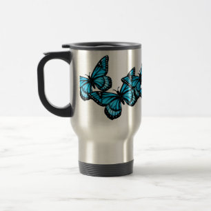 Blauer Schmetterling Tasse