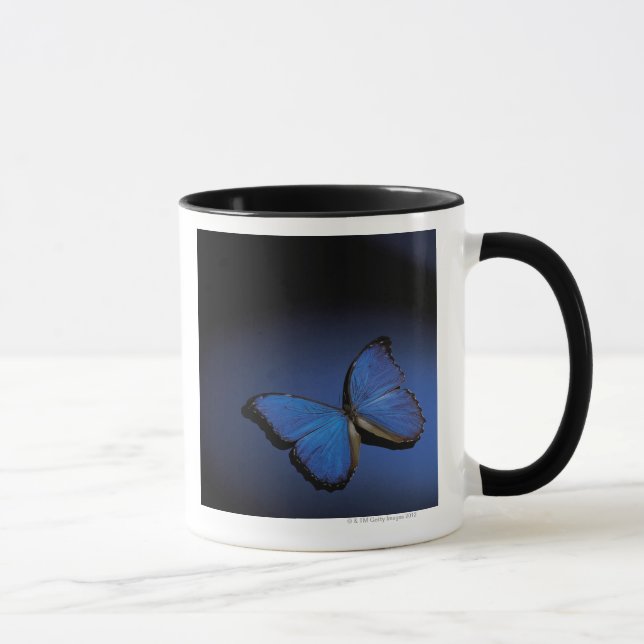 Blauer Schmetterling Tasse (Rechts)