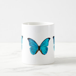 blauer Schmetterling Tasse