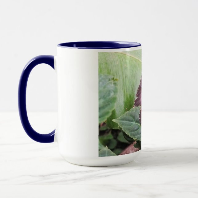 Blauer Schmetterling Tasse (Links)