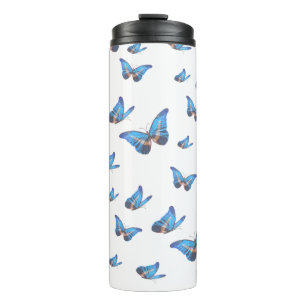 Blauer Schmetterling-Thermobecher Thermosbecher