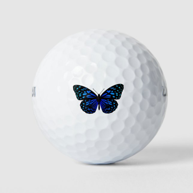Blauer Schmetterling Thunder_Cove Golfball (Vorderseite)
