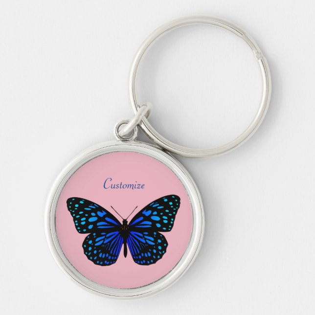 Blauer Schmetterling Thunder_Cove Schlüsselanhänger (Vorne)