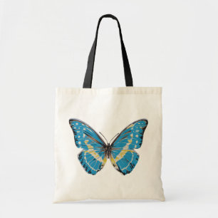 Blauer Schmetterling Tragetasche