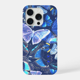 Blauer Schmetterling Träumerische Natur Ästhetik H iPhone 15 Pro Hülle