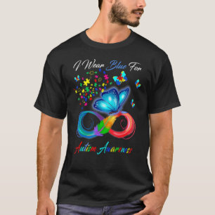 Blauer Schmetterling Unendlichkeitsschleife Wir tr T-Shirt