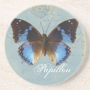 Blauer Schmetterling Untersetzer