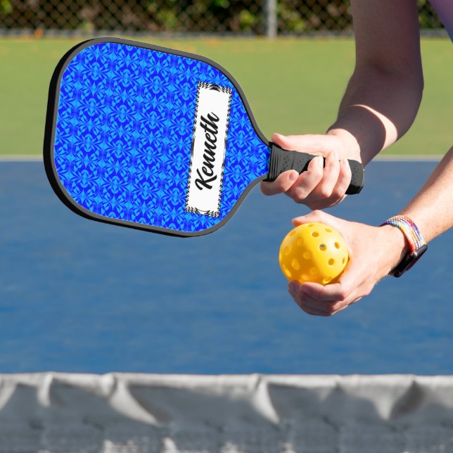 Blauer Schmetterling von Kenneth Yoncich Pickleball Schläger (InSitu)