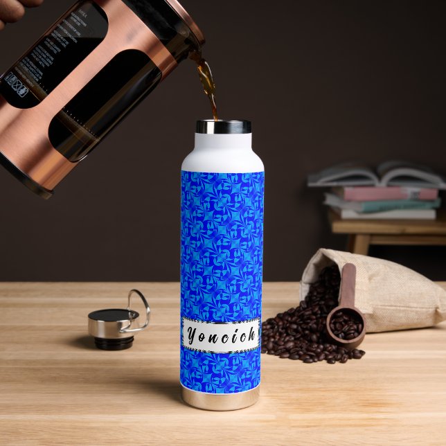 Blauer Schmetterling von Kenneth Yoncich Trinkflasche (Kaffee)