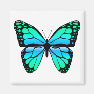 Blauer Schmetterlings-Magnet Magnet