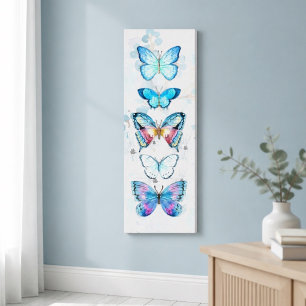 Blauer Schmetterlingsbereich Canvas Print Leinwanddruck