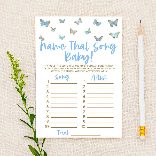 Blauer Schmetterlingsname für das Song Baby Duschs (Von Creator hochgeladen)