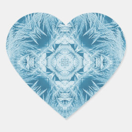 Blauer Schnee 099 2023 Herz-Aufkleber