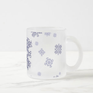Blauer Schnee Mattglastasse