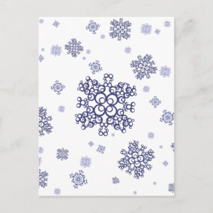 Blauer Schnee Postkarte